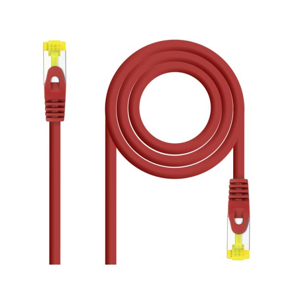 Cable De Red Latiguillo Rj45 Sftp Cat6a Awg26 1 M Rojo Nanocable