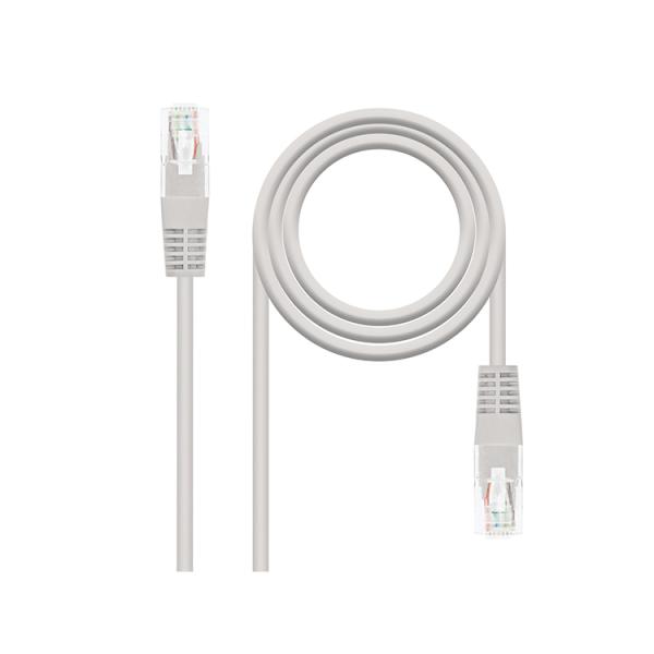 Cable De Red Latiguillo Rj45 Utp Cat6 Awg24 Lszh 1 M Gris Nanocable