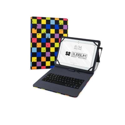 Funda + Teclado Tablet Keytab Usb 10.1'' Squares Subblim