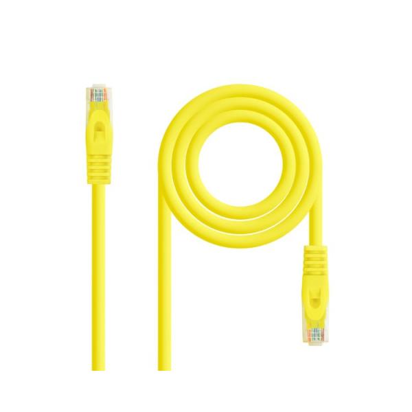 Cable De Red Latiguillo Rj45 Utp Cat6a Awg24 Lszh 0.30 M Amarillo Nanocable