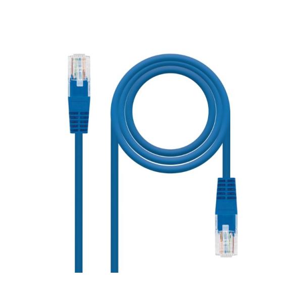 Cable De Red Latiguillo Rj45 Cat.5e Utp Awg24 3 M Azul Nanocable