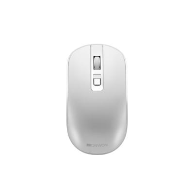 Raton Optico Wireless Recargable Mw-18 Blanco Perla Canyon