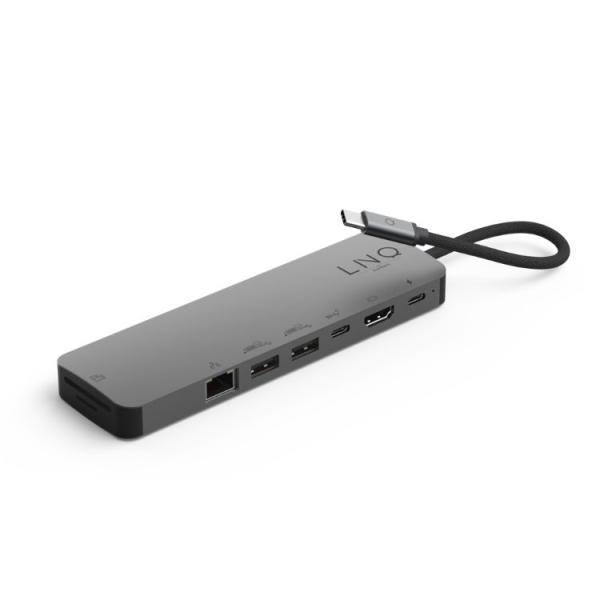 Docking Station 9 Puertos Pro Studio Usb-c Gris Linq