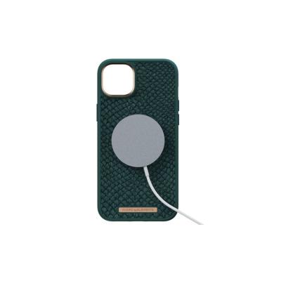 Funda Magsafe Iphone 14 Plus Piel De Salmon Verde Oscuro Njord