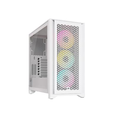 Caja Semitorre Atx Icue 4000d Rgb Airflow Tg White Corsair