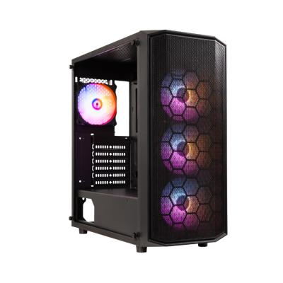 Caja Semitorre Atx Garen Rgb Negro + Window Bitfenix