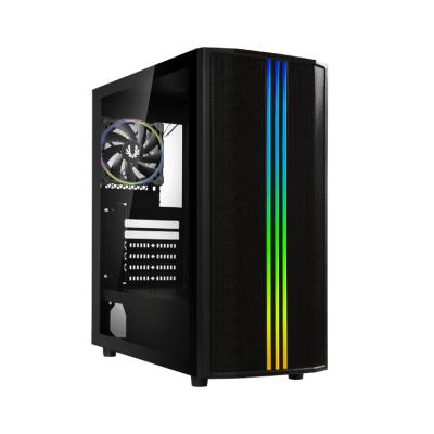 Caja Semitorre Atx Saber Mesh Rgb Negro + Window Bitfenix