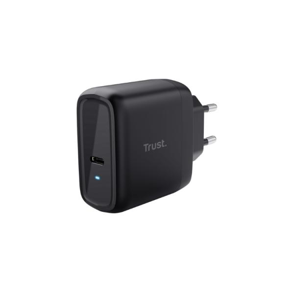 Cargador Pared/viaje Usb-c 65w + Cable Usb-c Maxo Negro Trust