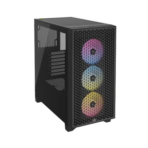 Caja Semitorre Atx 3000d Rgb Airflow Tg Black Corsair