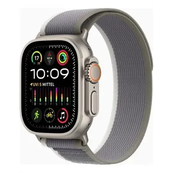 Apple Watch Ultra 2 con Correa Loop Trail Verde/Gris M/L Mediana/Grande y Caja de Titanio GPS + Cellular