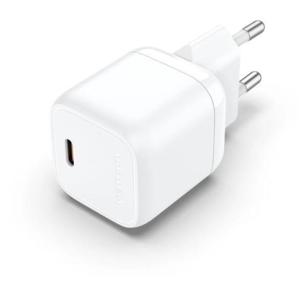 Cargador Pared 30w Usb-c 3a Blanco Vention