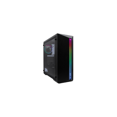 Caja Semitorre Atx A200 Fa/650w Negro Rgb Deepgaming