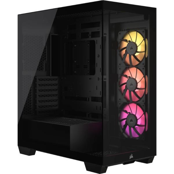 Caja Semitorre Atx Icue Link 3500x Rgb Tg Black Corsair