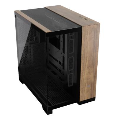 Caja Semitorre Atx 6500x Tg Black/walnut Wood Corsair