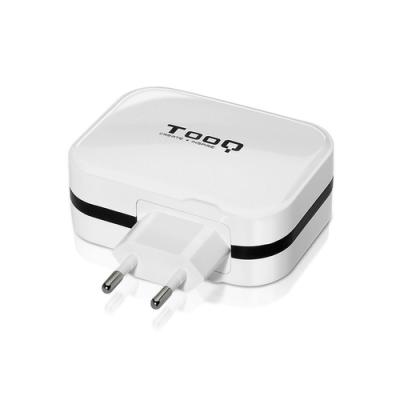 Cargador Pared/viaje Usb 4xusb (6.8a) Blanco Tooq