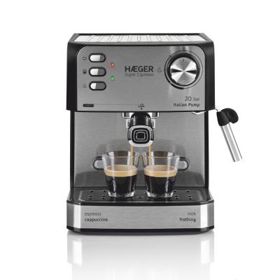 Cafetera Super Espresso 20 Bar Negro Haeger