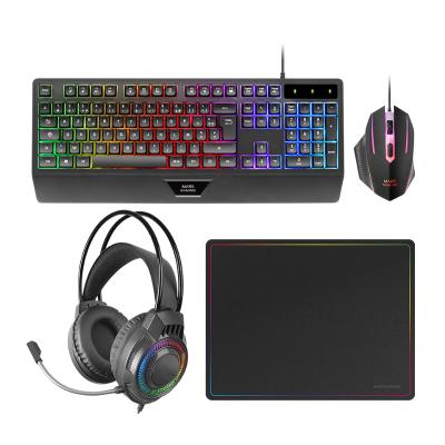 Kit Combo Pack 4en1 Rgb Mcp124 Pro Mars Gaming