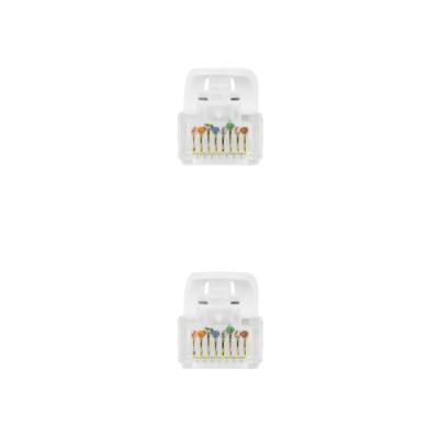 Cable De Red Latiguillo Rj45 Utp Cat6a Awg24 0.5 M Blanco