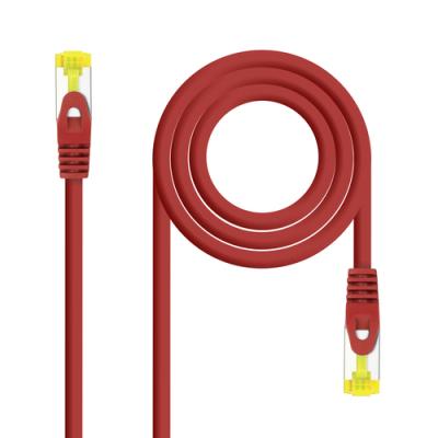 Cable De Red Latiguillo Rj45 Sftp Cat6a Awg26 1 M Rojo Nanocable