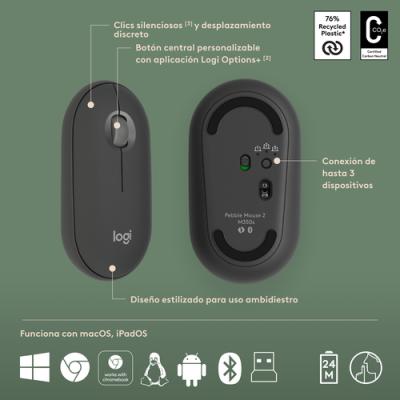 Logitech Pebble 2 Combo teclado Ratón incluido Universal RF