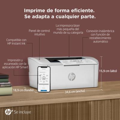 Hp Monocromo Laserjet M110we Wifi Blanco