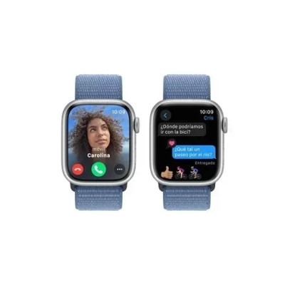 Apple Watch Series 9 (GPS) 45mm aluminio plateado con correa