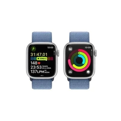 Apple Watch Series 9 (GPS) 45mm aluminio plateado con correa