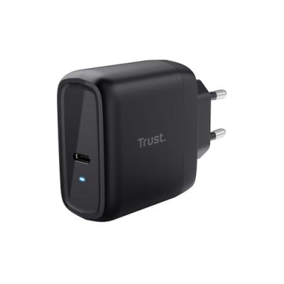 Cargador Pared/viaje Usb-c 65w + Cable Usb-c Maxo Negro Trust