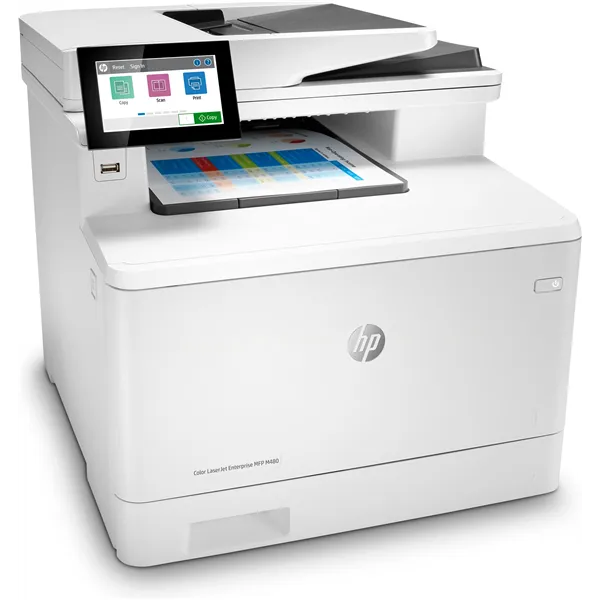 Multifunción Láser Color HP LaserJet Enterprise MFP M480F/ Fax/ Dúplex/ Blanca