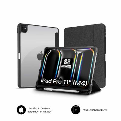 Funda Subblim Clear Shock Case para iPad Pro 11' 2024 M4/ Negra