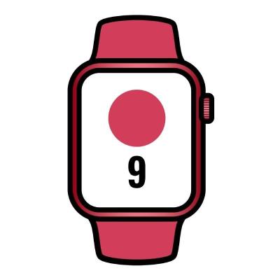 Apple Watch Series 9/ GPS/ 41mm/ Caja de Aluminio Rojo/ Correa