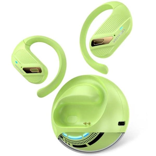 Auriculares Deportivos Bluetooth Vention Open Ear OpenBeat O12 NBUG0 con estuche de carga/ Verdes