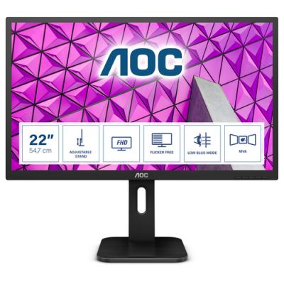 Monitor AOC 22P1 21.5'/ Full HD/ Multimedia/ Negro