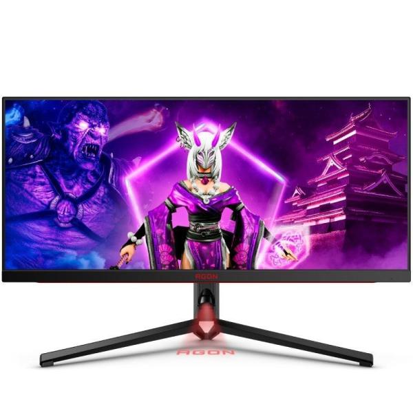 Monitor Gaming Ultraparonámico AOC AGON PRO AG344UXM 34'/ UWQHD/ 1ms/ 170Hz/ IPS/ Multimedia/ Negro