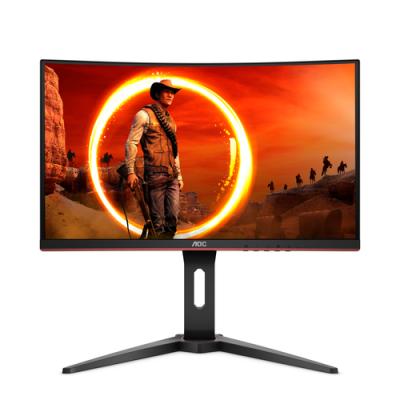 Monitor Gaming Curvo AOC C24G1 23.6'/ Full HD/ Negro