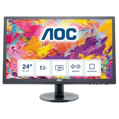 Monitor AOC E2460SH 24'/ Full HD/ Multimedia/ Negro