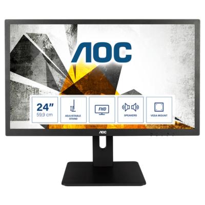 Monitor AOC E2475PWJ 23.6'/ Full HD/ Multimedia/ Negro