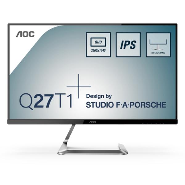 Monitor Profesional AOC Q27T1 27'/ QHD/ Negro