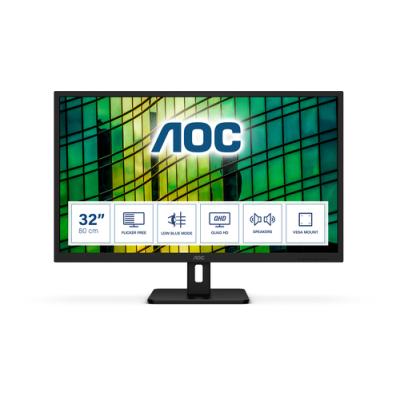 Monitor Profesional AOC Q32E2N 31.5'/ QHD/ Multimedia/ Negro