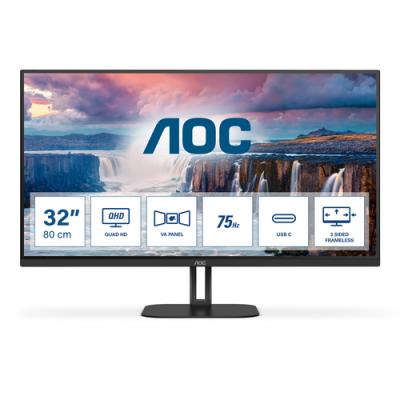 Monitor Profesional AOC Q32V5CE/BK 31.5'/ QHD/ Multimedia/ Negro