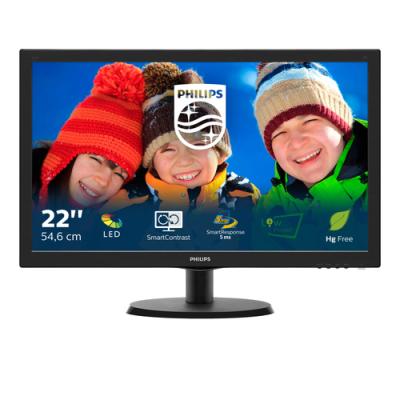 Monitor Philips V-Line 223V5LSB 21.5'/ Full HD/ Negro