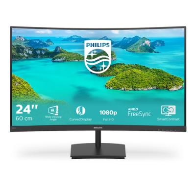 Monitor Curvo Philips E-Line 241E1SCA 23.6'/ Full HD/