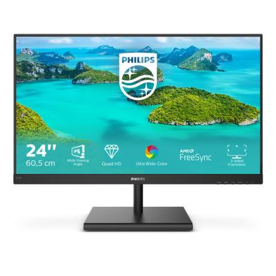 Monitor Profesional Philips E-Line 245E1S 23.8'/ QHD/ Negro