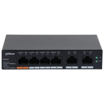 SWITCH IT DAHUA DH-CS4006-4GT-60 GIGABIT SWITCH WITH 4-PORT POE