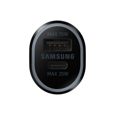 CARGADOR DE COCHE DUAL SAMSUNG 1XUSB-C 1XUSB-A 40W NEGRO