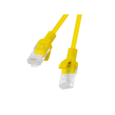 CABLE RED LANBERG LATIGUILLO CAT.6 UTP 2M AMARILLO FLUKE PASSED