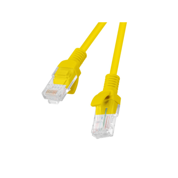 CABLE RED LANBERG LATIGUILLO CAT.6 UTP 2M AMARILLO FLUKE  PASSED