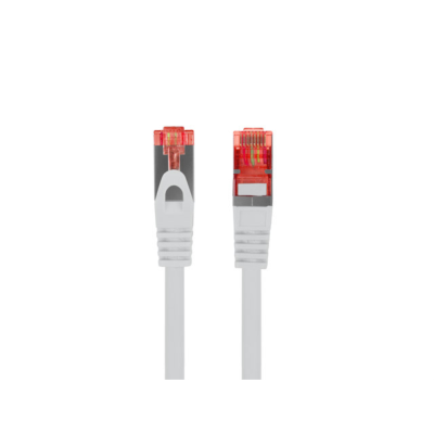 CABLE RED LANBERG LATIGUILLO CAT.6 S/FTP LSZH CU 0.25M GRIS