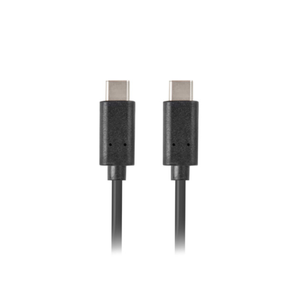 CABLE 2.0 LANBERG USB C MACHO/USB C MACHO 0.5M NEGRO