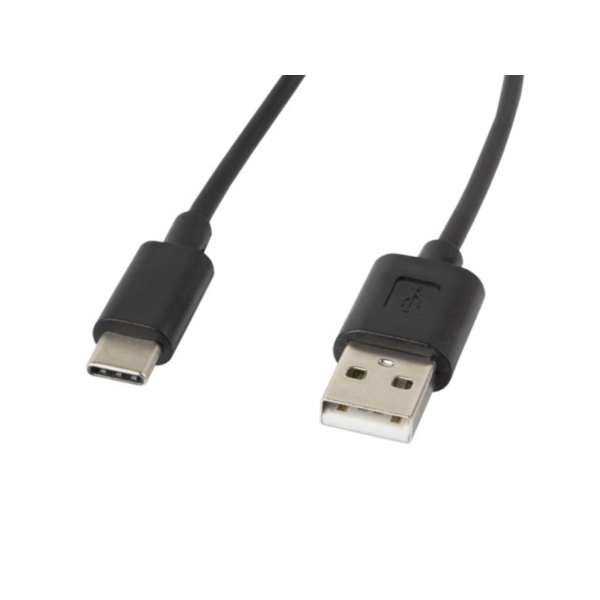 CABLE USB LANBERG 2.0 MACHO/USB C MACHO 1.8M NEGRO